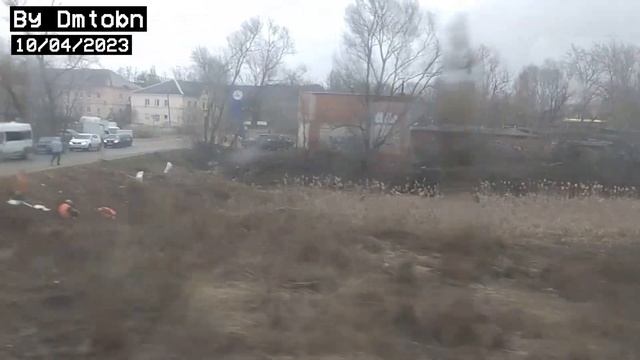 От ст. Ерденево до ст. Обнинское из окна ЭП2Д - 0012 | 10 апреля 2023 года смотреть онлайн