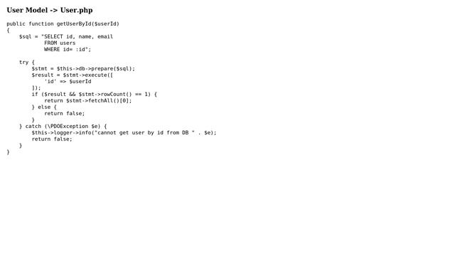 Is this an good OOP Design in MVC PHP for getting User Details? смотреть онлайн