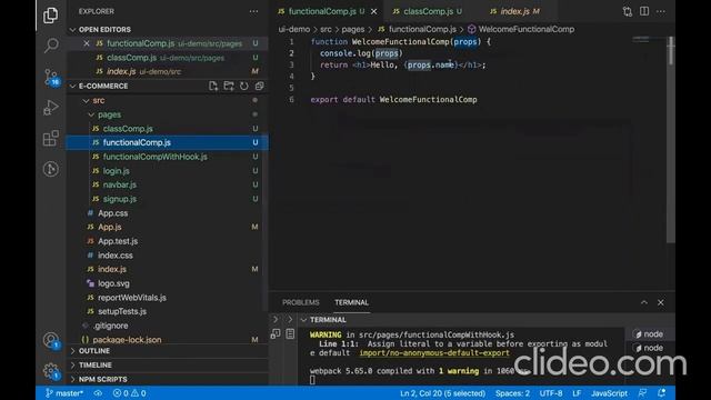 Functional Component, props, How to call Functional Component in class Component смотреть онлайн
