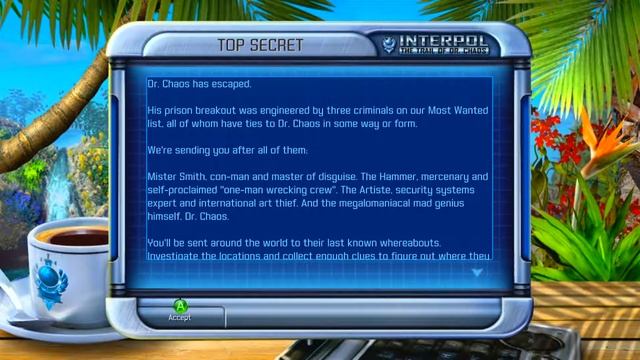 Interpol: The Trail of Dr. Chaos Title Screen (Xbox 360) смотреть онлайн