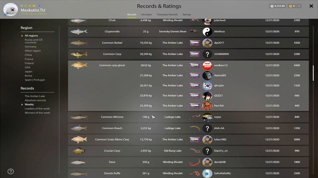 Karpių žvejyba Amber lake! #83 Russian fishing 4 смотреть онлайн