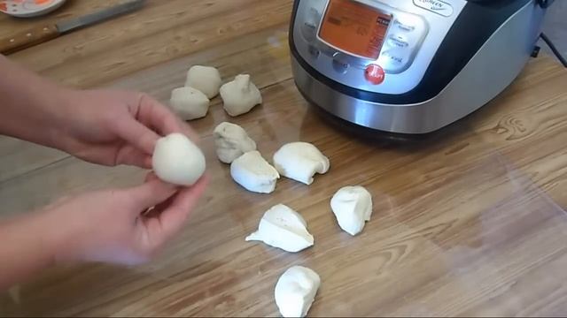 Китайский паровой хлеб "Маньтоу" (馒头, Mántou). Китайская кухня. смотреть онлайн