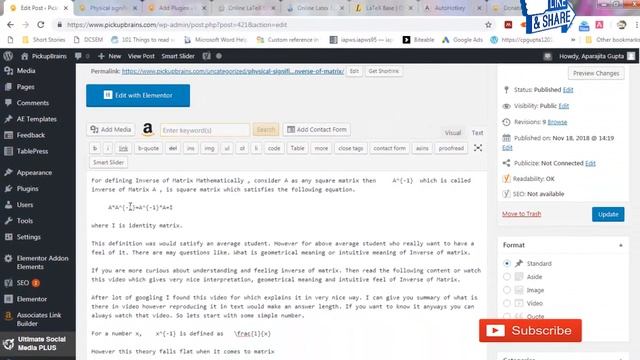 Smartest, fastest & free way to type equation in Wordpress | Best free Wordpress plugin for LaTeX смотреть онлайн