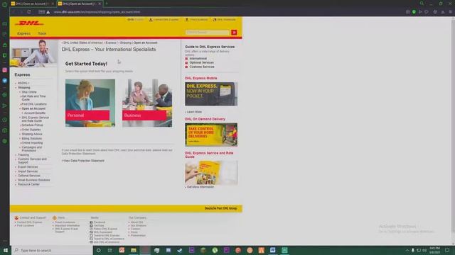 DHL : How To Create Account | Signup DHL