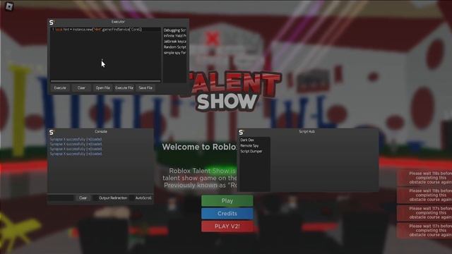 Roblox Talent Show Script смотреть онлайн