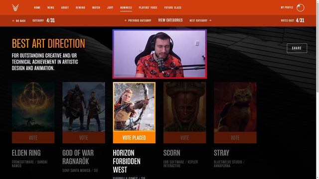 HappyZerG выбирает игру года на The Game Awards 2022 смотреть онлайн
