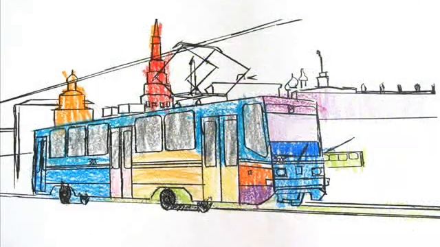Presenation of "My little World of Transportation" coloring book in skazka 5, kindergarten смотреть онлайн