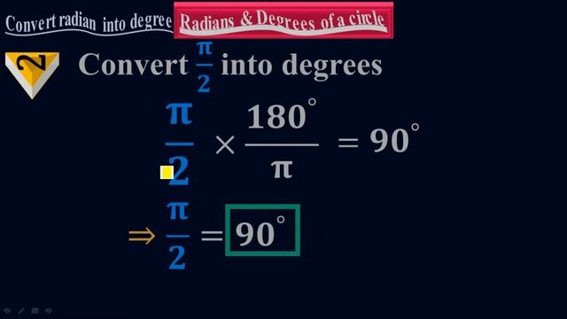 How to convert Radians into Degrees of a Circle? - #Calculus by #Moein смотреть онлайн