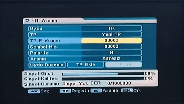 Tüm Basit Uydulara Kanal Arama Ve Kanal Taşıma-1