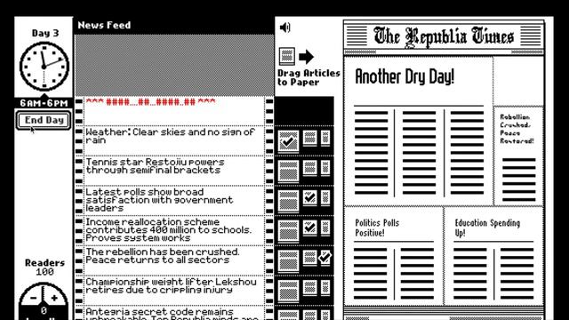 Papers Please 2 "The Republia Times" смотреть онлайн
