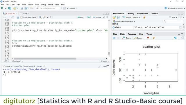 Correlation Pearson, spearman, Kendall in R | R code for Correlation | R Tutorial for Beginners смотреть онлайн
