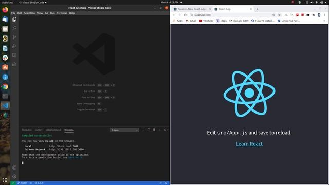 getting started with react смотреть онлайн