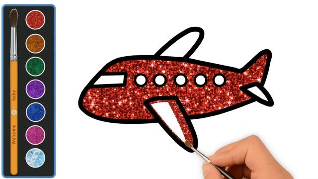 Glitter Planes Coloring Pages For Kids | Cara Menggambar dan Mewarnai Mainan смотреть онлайн