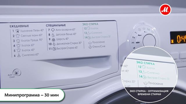 Видеообзор стиральной машины Hotpoint-Ariston WMSF 6038 B CIS смотреть онлайн
