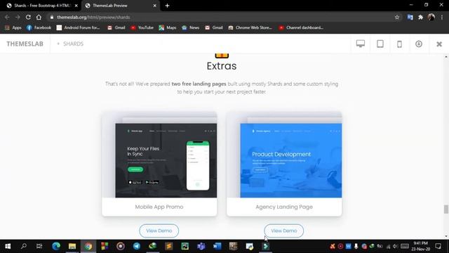 Shards : Free Bootstrap 4 HTML5 Website Template смотреть онлайн