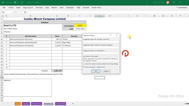 How to use Digital Signature in Excel | Prabas MS Office смотреть онлайн