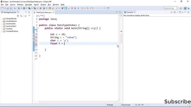 Java Tutorial For Beginners #3 - DataType's and Pratice Program's, Unicode System. смотреть онлайн