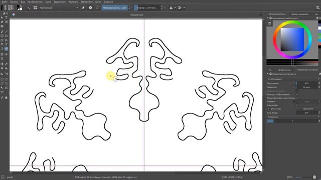Krita инструмент multibrush - мультикисть смотреть онлайн