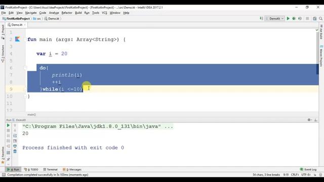 Kotlin for Beginners 16 - Do While Loop смотреть онлайн