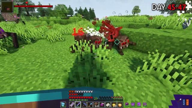 I Survived 100 Days in a SPIDER APOCALYPSE in HARDCORE Minecraft! смотреть онлайн