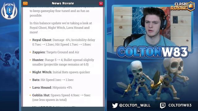 Balance Changes! New Meta Changes (Zappies,Hunter,Ghost) | Clash Royale смотреть онлайн
