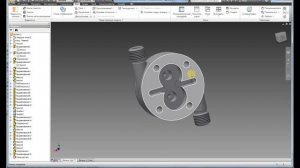Компас 3D, Autodesk Inventor -Насос маслянный- Деталь №3 - Корпус