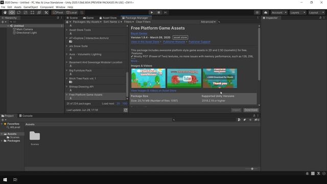 Package Manager updates in Unity 2020.1 (Quick Tutorial) смотреть онлайн