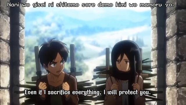 "Akuma no Ko" - Ai Higuchi (Lyrics + English Sub) [Attack on Titan] смотреть онлайн