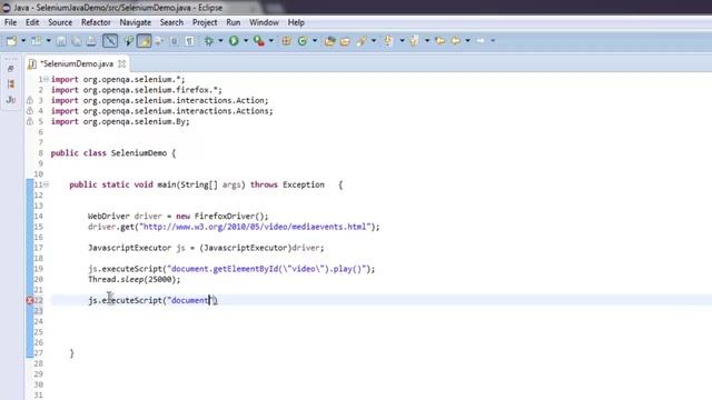 Selenium HTML5 Video Automation in Java WebDriver смотреть онлайн