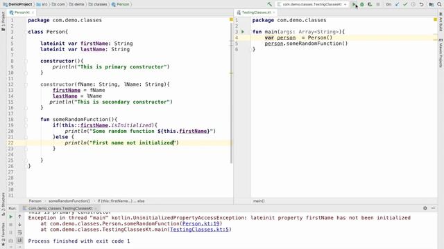 Kotlin Fundamentals - Part 12, Nuances of class property initialization | val | var | lateinit смотреть онлайн