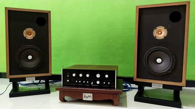 VICTOR (JVC) JS-300 Speaker Old Shcool Briiliant Sound With Sansui AU-555A Legend