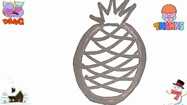 Dibuja y colorea la piña Pop It. Draw and color pineapple. Нарисуй и раскрась ананас Pop It смотреть онлайн