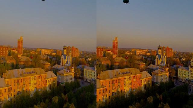 Первая тестовая съемка с коптера настоящего 3D смотреть онлайн