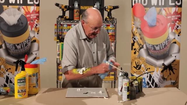 How to remove Expanding Foam PU Foam with Big Wipes cleaning wipes. смотреть онлайн