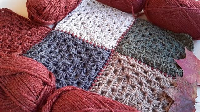 ПЛЕД из Renew Wool от Fibra natura / вяжем квадрат/начало процесса #ТатьянаКильмяшкина смотреть онлайн