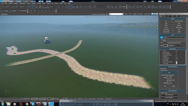 Cryengine Misc-Road. Создание и настройка дороги. смотреть онлайн