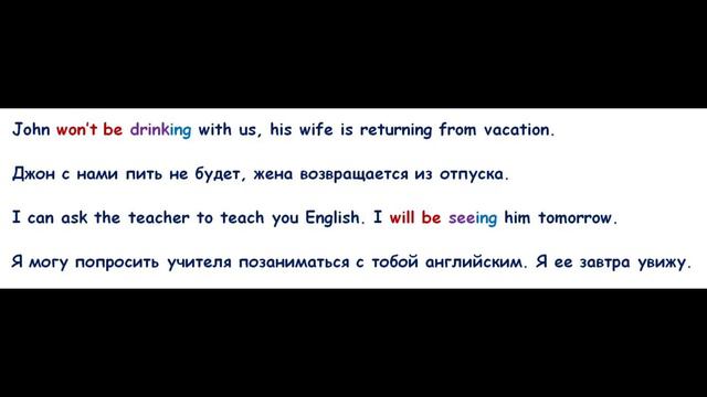 Future Continuous смотреть онлайн