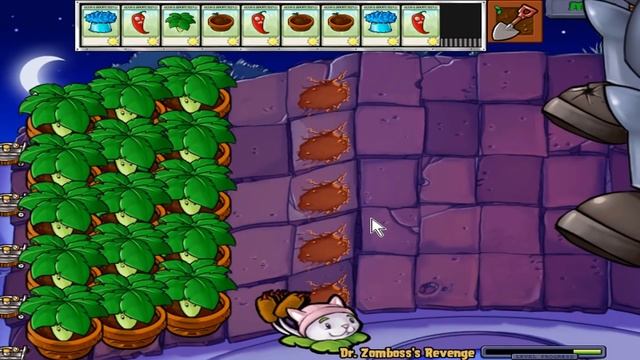 Plants vs Zombies Minigames Zombotany 2 - 1 Cattail vs Dr. Zomboss смотреть онлайн