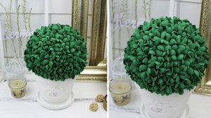 ШАР САМШИТА и подснежники из фоамирана своими руками  Весенний декор / DIY Eva-Konfetti