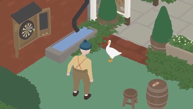 break the dartboard [ Untitled Goose Game FAST Walkthrough ] смотреть онлайн