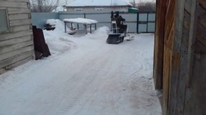 Самодельный снегоход с двигателем от урала.