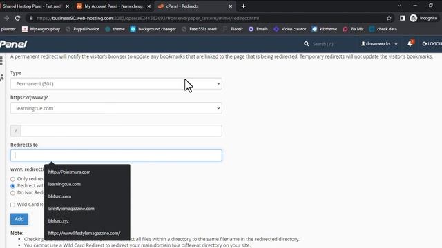 How to redirect a website to another website on cpanel смотреть онлайн