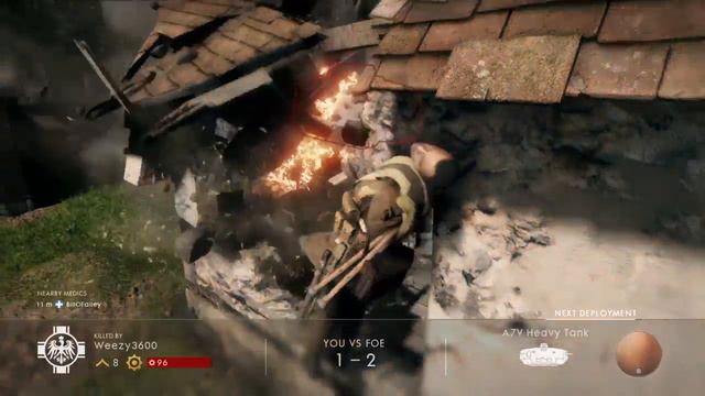 Battlefield 1 Death Fail (head stuck in roof) смотреть онлайн