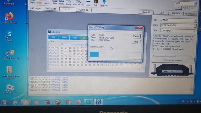 vvdi prog vs Opel Renault bcm n3 nec F3376A clone immobilizer wegfahrsperre смотреть онлайн