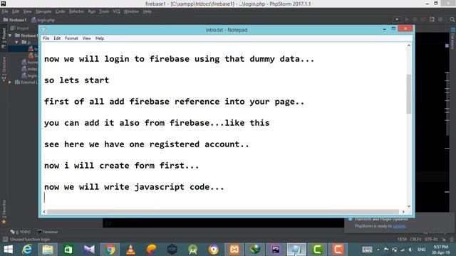Firebase Web : Login with firebase web | Firebase Web login | Part 3 | php | javascript смотреть онлайн