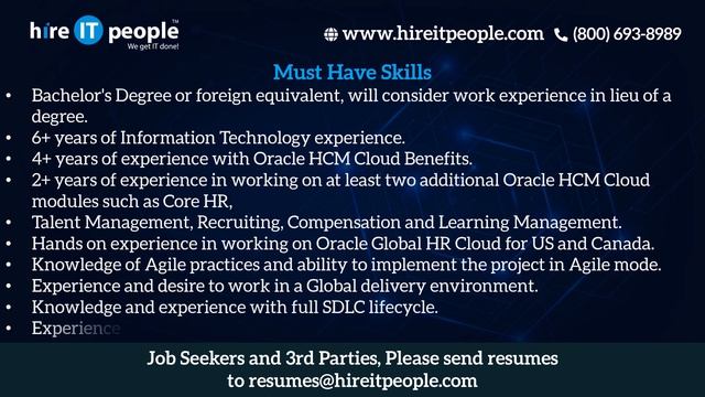 Oracle Cloud Jobs | Benefits Cloud Jobs | Las Vegas, NV | Job ID: 33041 | смотреть онлайн