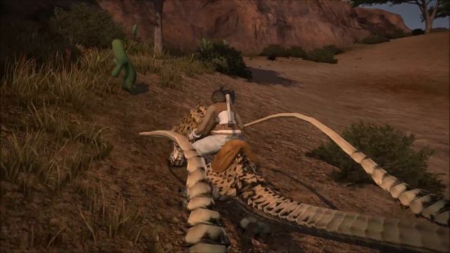 Final Fantasy XIV - Coeurl mount and soundtrack +taking a little tour смотреть онлайн