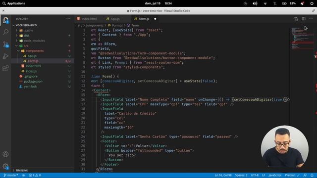 ⚠️ Como impedir saida acidental de uma tela | ReactJS, Router, History API смотреть онлайн