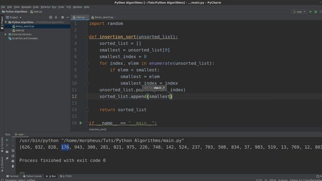 Algorithmen und Datenstrukturen #16 - Insertion Sort in Python смотреть онлайн