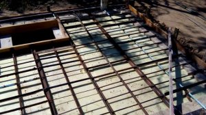 Как построить хороший сухой погреб. -  Армирование и бетонировка крышки погреба - (часть 8)